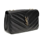 Saint Laurent Black Lamb Ovis Aries Aries Shoulder Bag