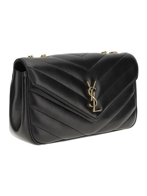 Saint Laurent Black Calf Leather Bos Taurus Shoulder Bag