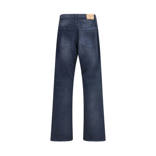 Balenciaga Blue Cotton Relaxed Fit Jeans