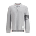Thom Browne Gray Cotton Polo Shirt