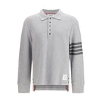 Thom Browne Gray Cotton Polo Shirt
