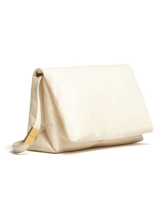 Marni White Calfskin Shoulder Bag