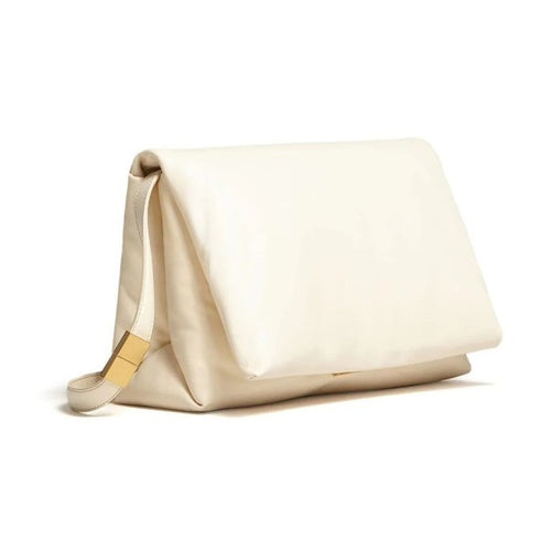 Marni White Calfskin Shoulder Bag