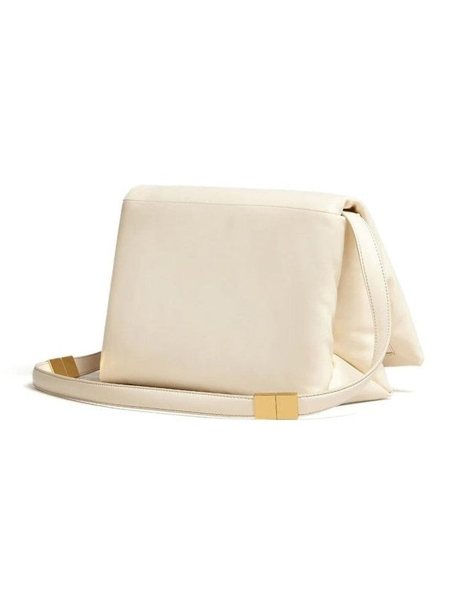 Marni White Calfskin Shoulder Bag