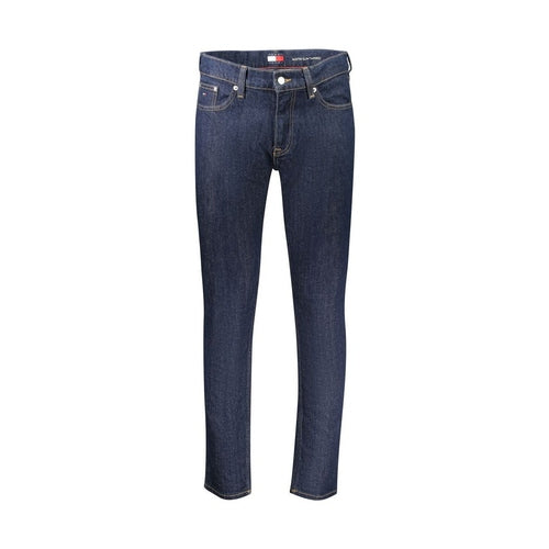 Tommy Hilfiger Blue Cotton Men's Slim Tapered Jeans