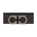 Ferragamo Black Calf Leather Bos Taurus Regular Belt