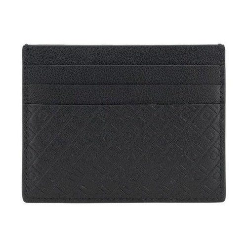 Ferragamo Black Calf Leather Bos Taurus Wallet