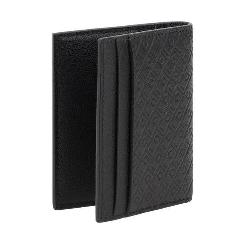 Ferragamo Black Calf Leather Bos Taurus Wallet