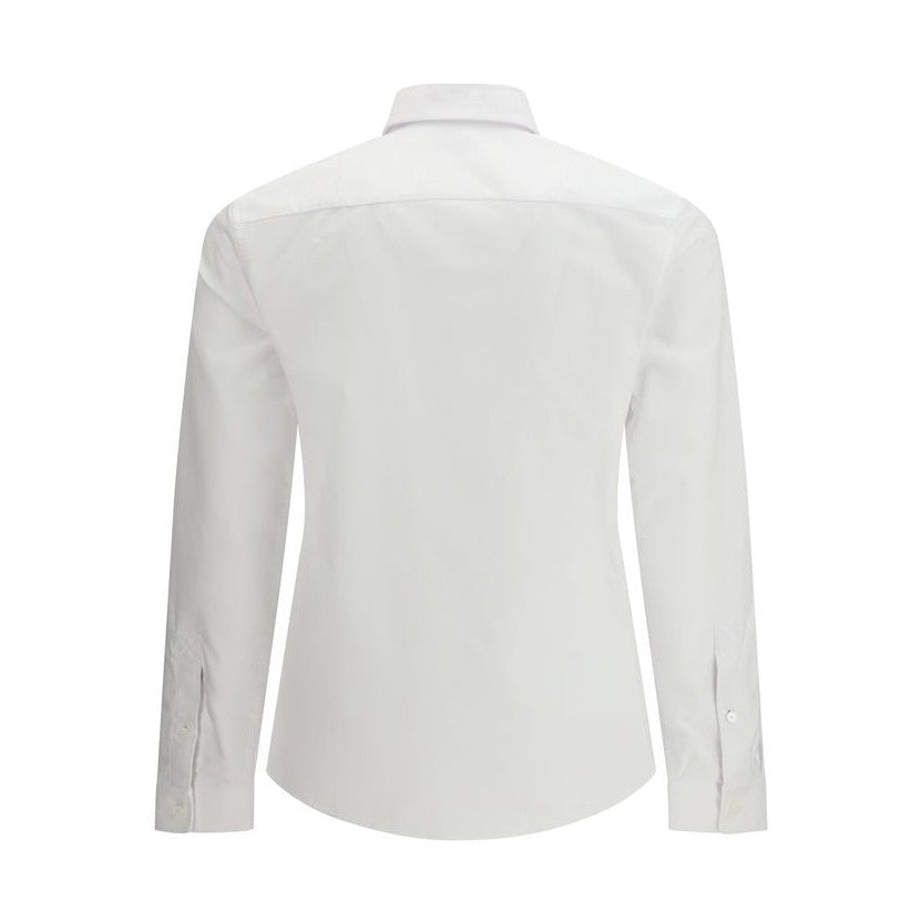 Burberry White Cotton Dress Shirt