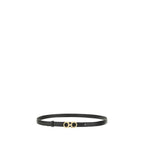 Ferragamo Brown Calf Leather Bos Taurus Thin Belt