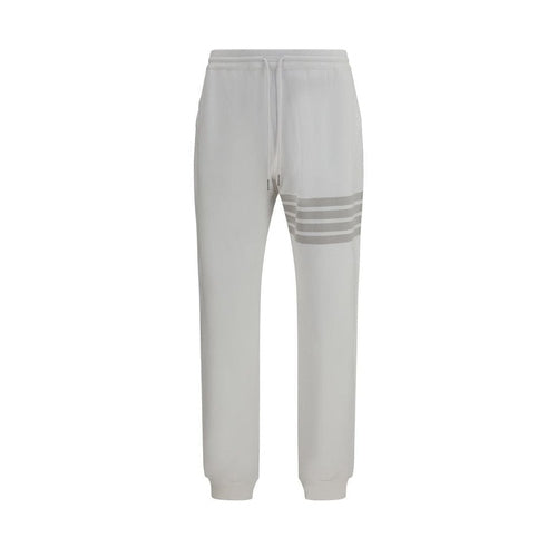 Thom Browne White Cotton Joggers (Workout Pants)