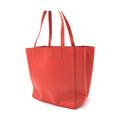 Celine Cabas Phantom Red Pebbled Leather Tote Bag