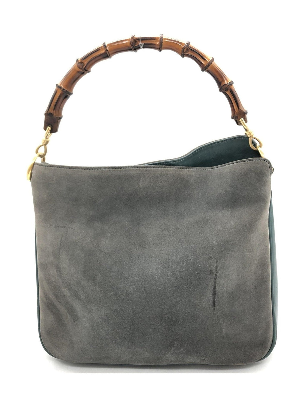 Gucci Bamboo Suede Shoulder Bag