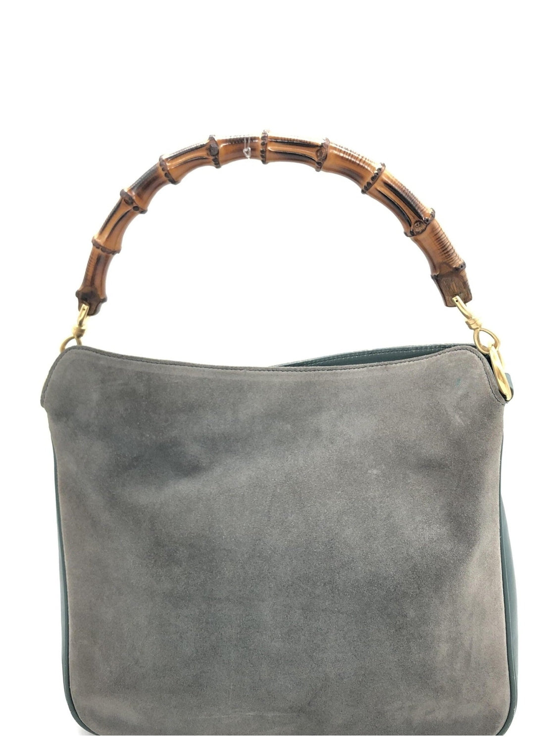 Gucci Bamboo Suede Shoulder Bag
