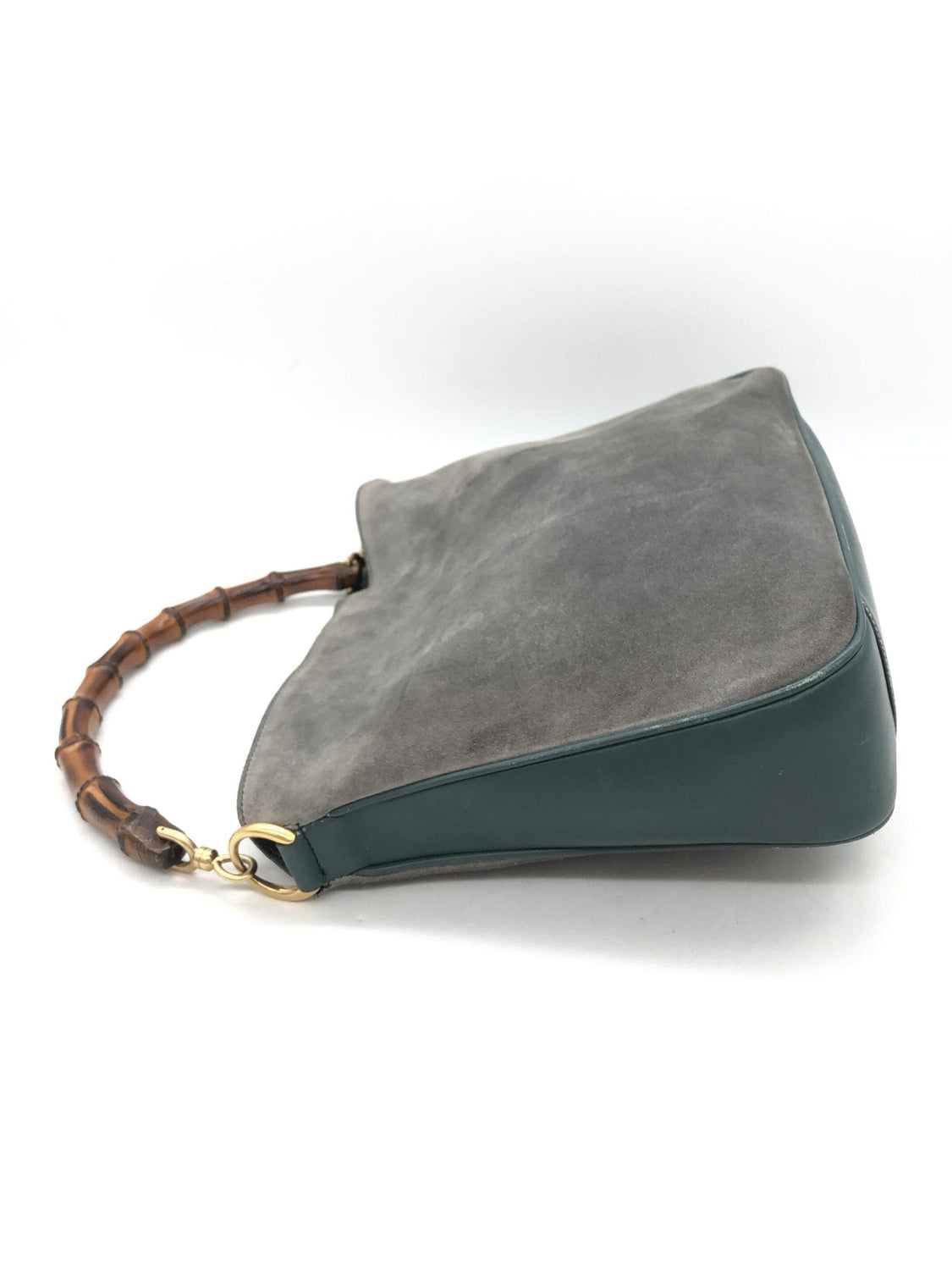 Gucci Bamboo Suede Shoulder Bag