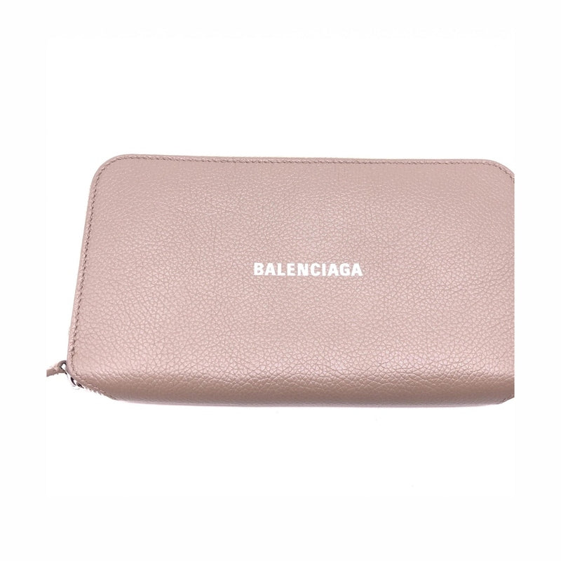 Balenciaga Calfskin Zip Around Wallet