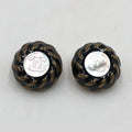 Chanel CC Button Clip-On Earrings