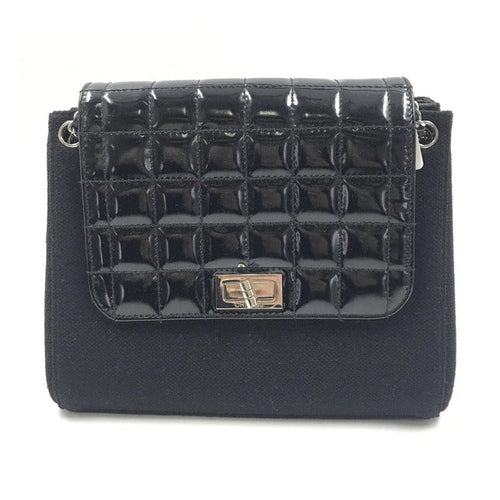 Chanel Chocolate Bar Patent Leather Shoulder Bag
