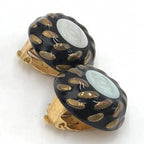 Chanel CC Button Clip-On Earrings