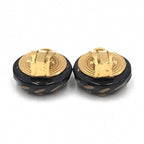 Chanel CC Button Clip-On Earrings