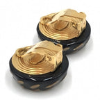 Chanel CC Button Clip-On Earrings