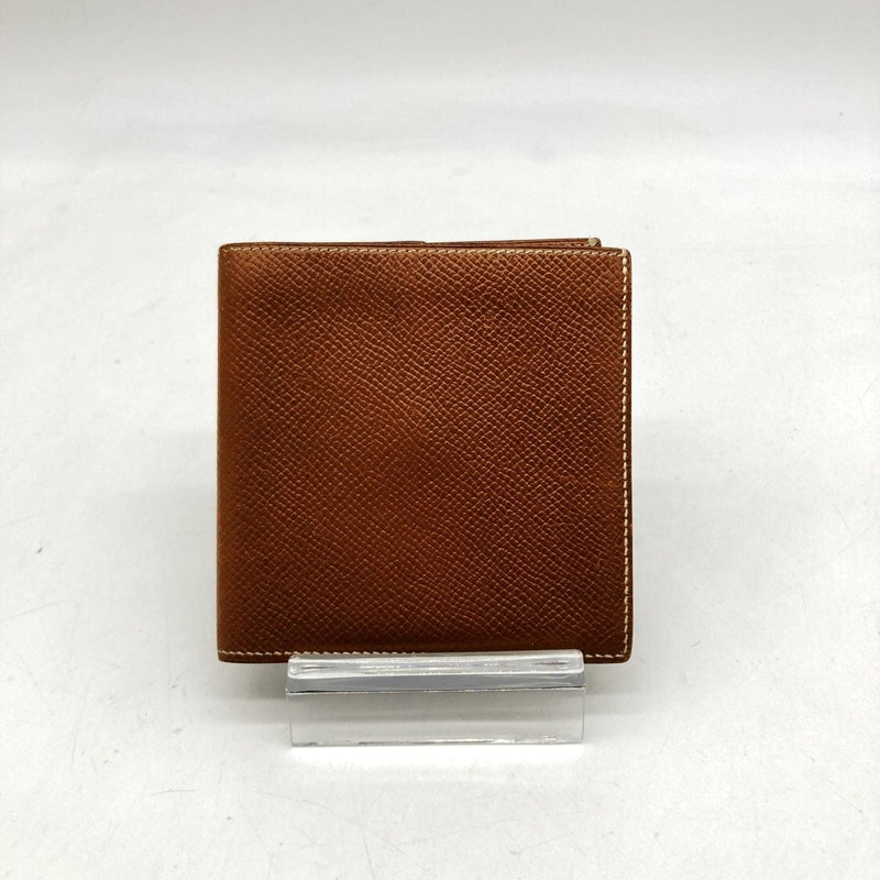 Hermès Compact Wallet In Brown Leather
