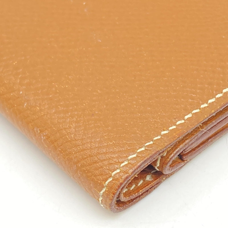 Hermès Compact Wallet In Brown Leather