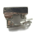 Chanel Coco Mark Earrings Black/White/Silver
