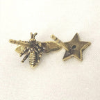 Christian Dior Crystal Embellished Metal Bee Earrings