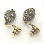Christian Dior Crystal Embellished Metal Bee Earrings