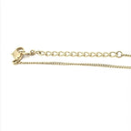 Christian Dior Dolphin Motif Rhinestone Gold Plated Necklace