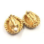 Chanel Gold Plated CC Clip On Earrings