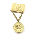 Chanel Gold Plated Bag Motif Brooch