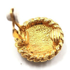 Chanel Gold Plated CC Clip On Earrings