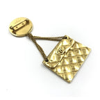 Chanel Gold Plated Bag Motif Brooch