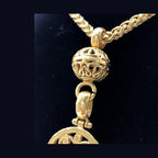 Chanel Gold Plated Coco Mark Necklace