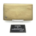 Chanel Gold Tone Caviar Leather Bifold Wallet