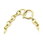 Chanel Gold Plated Chain Necklace With Bow Charms