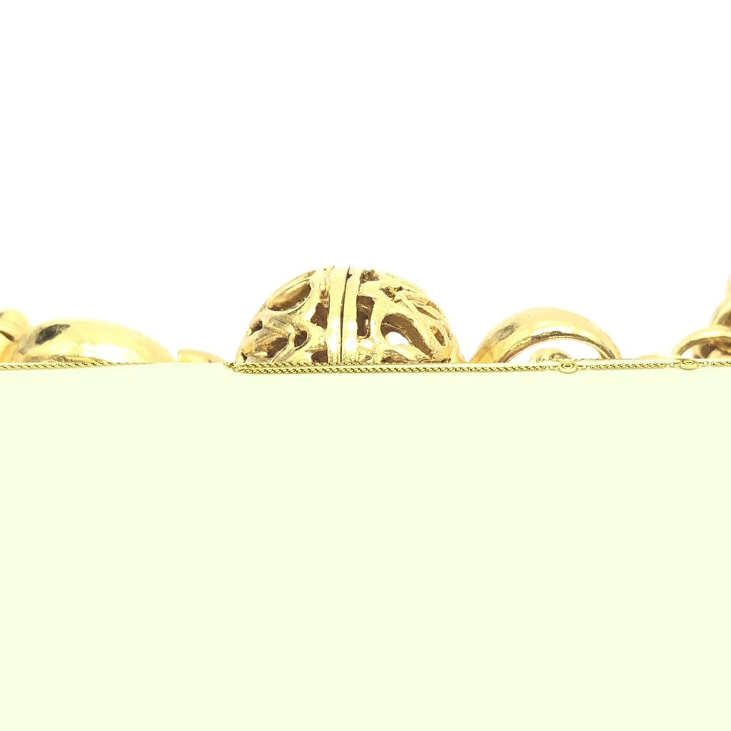 Christian Dior Gold Plated Lariat Bead Necklace