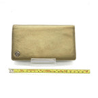 Chanel Gold Tone Caviar Leather Bifold Wallet