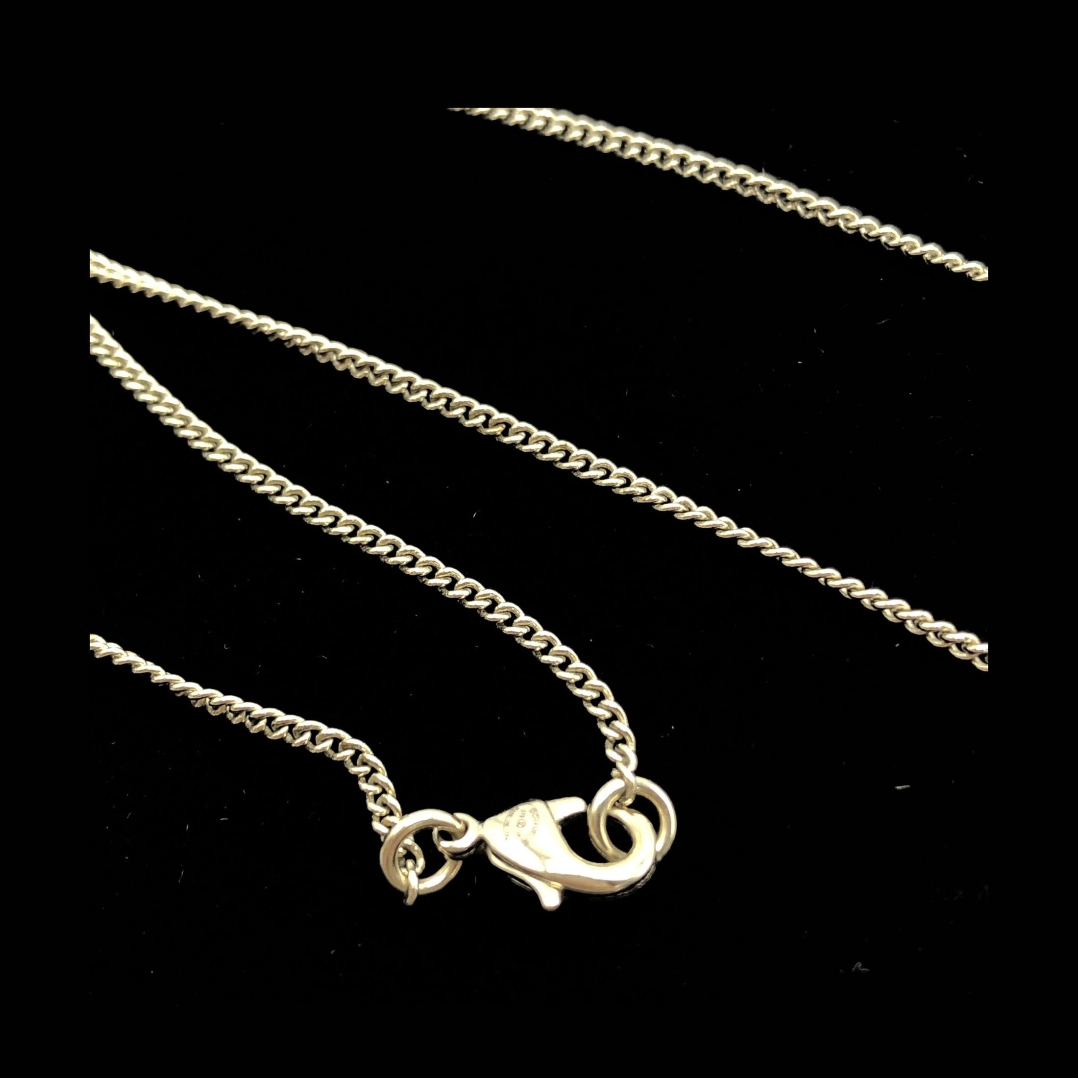 Chanel Gold Tone CC Circle Pendant Necklace