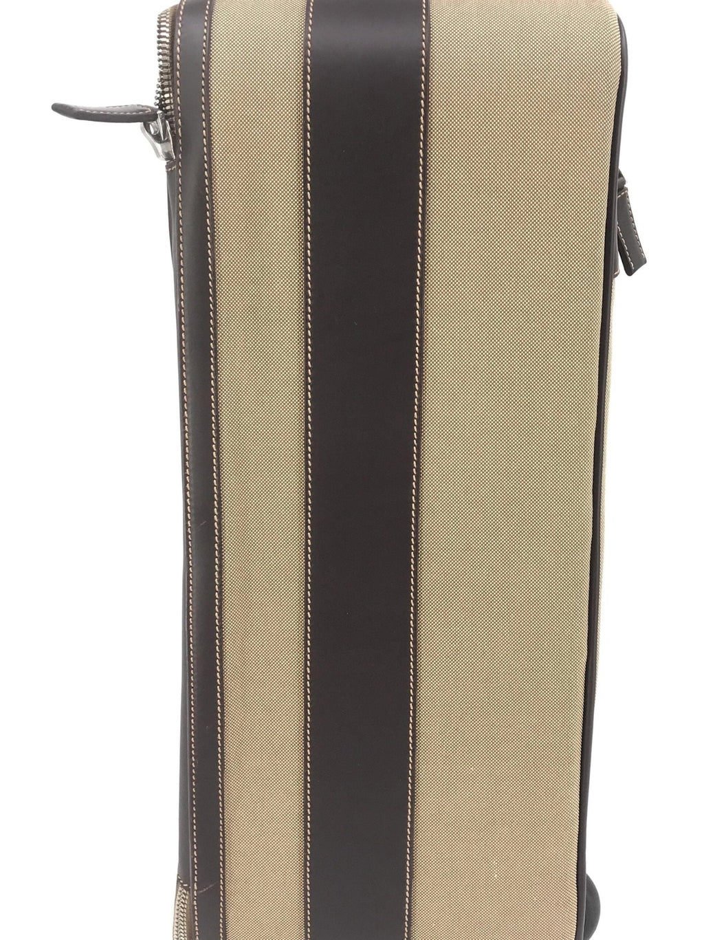 Prada Jacquard Canvas Leather Suitcase