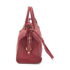 Saint Laurent Leather Handbag With Y Logo
