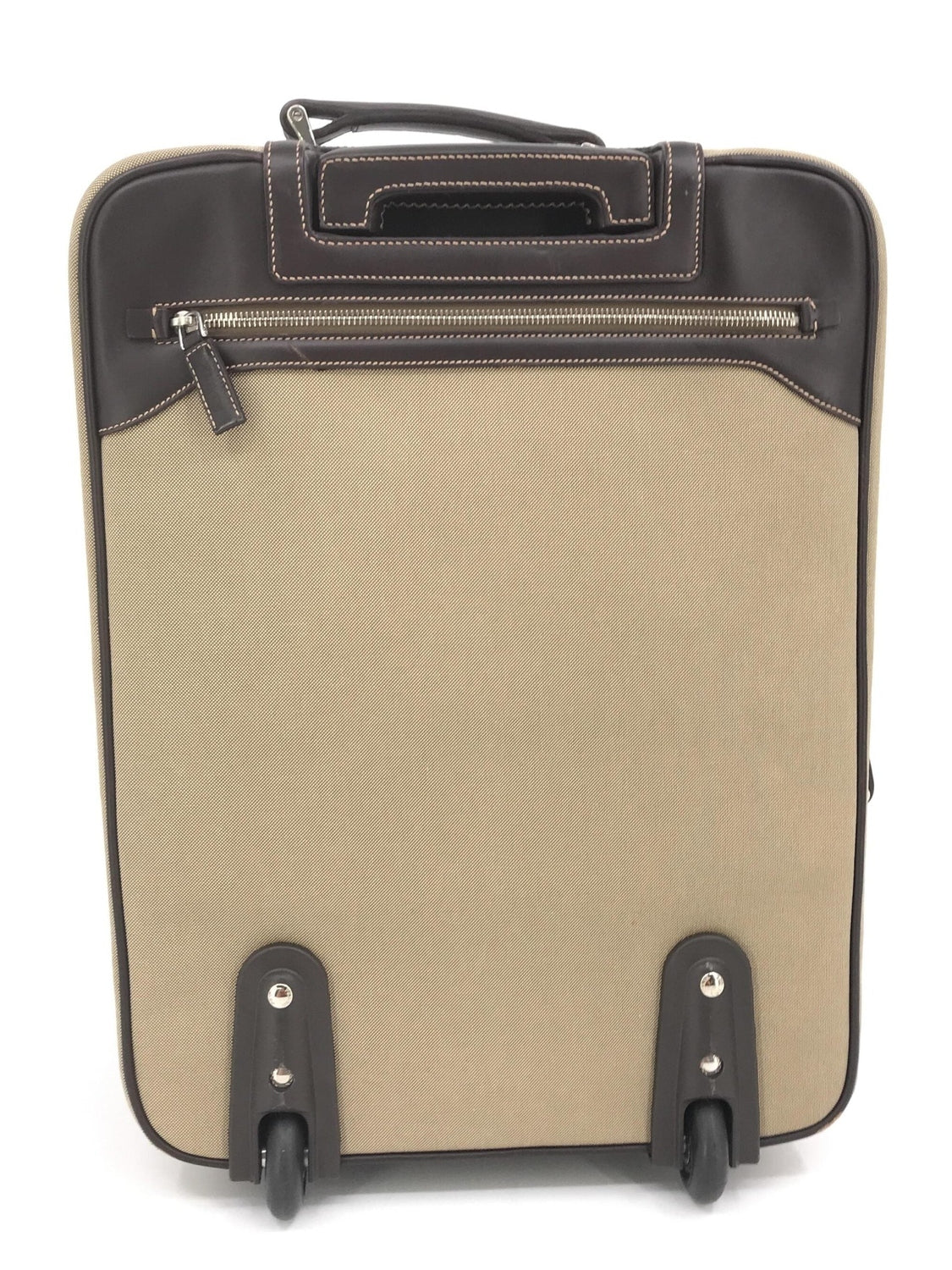 Prada Jacquard Canvas Leather Suitcase