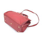 Saint Laurent Leather Handbag With Y Logo