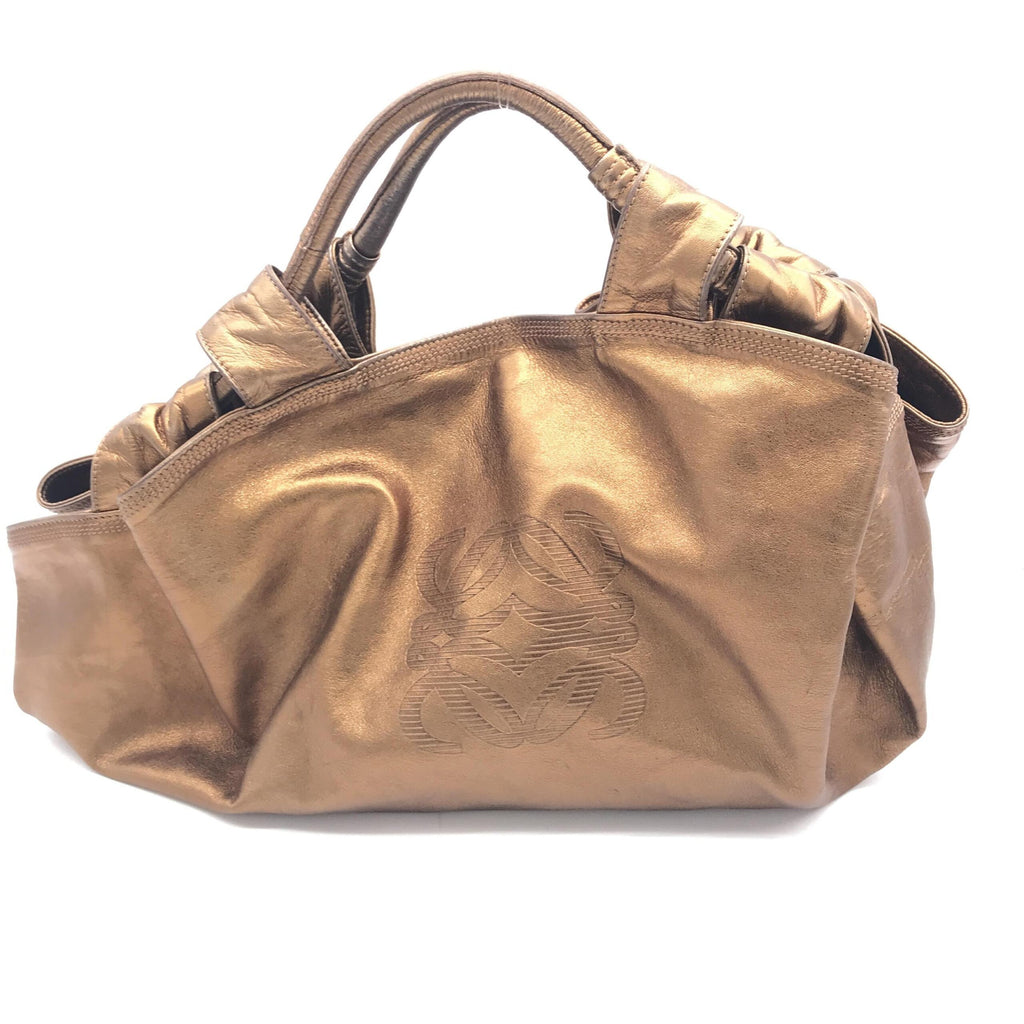 Loewe Metallic Bronze Nappa Aire Beige Shoulder Bag