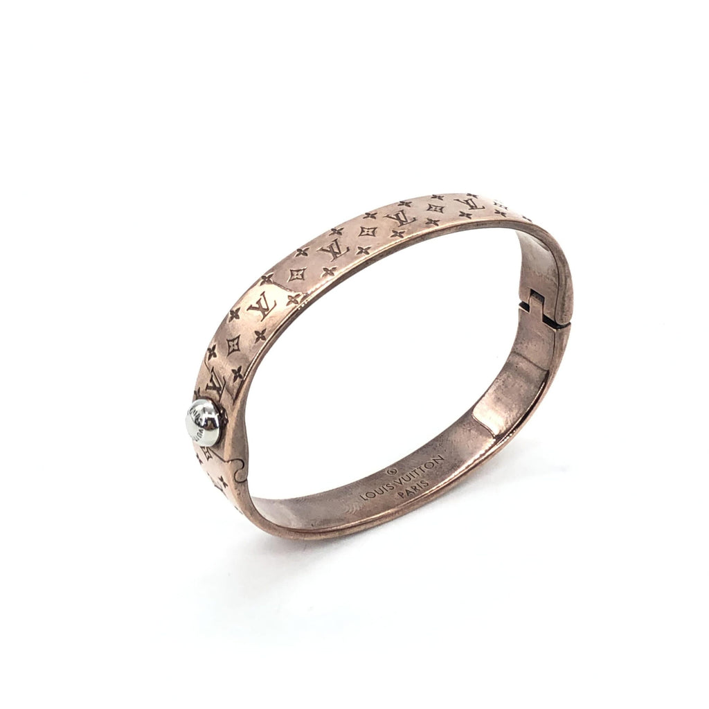 Louis Vuitton Nanogram Cuff Bangle/Plated