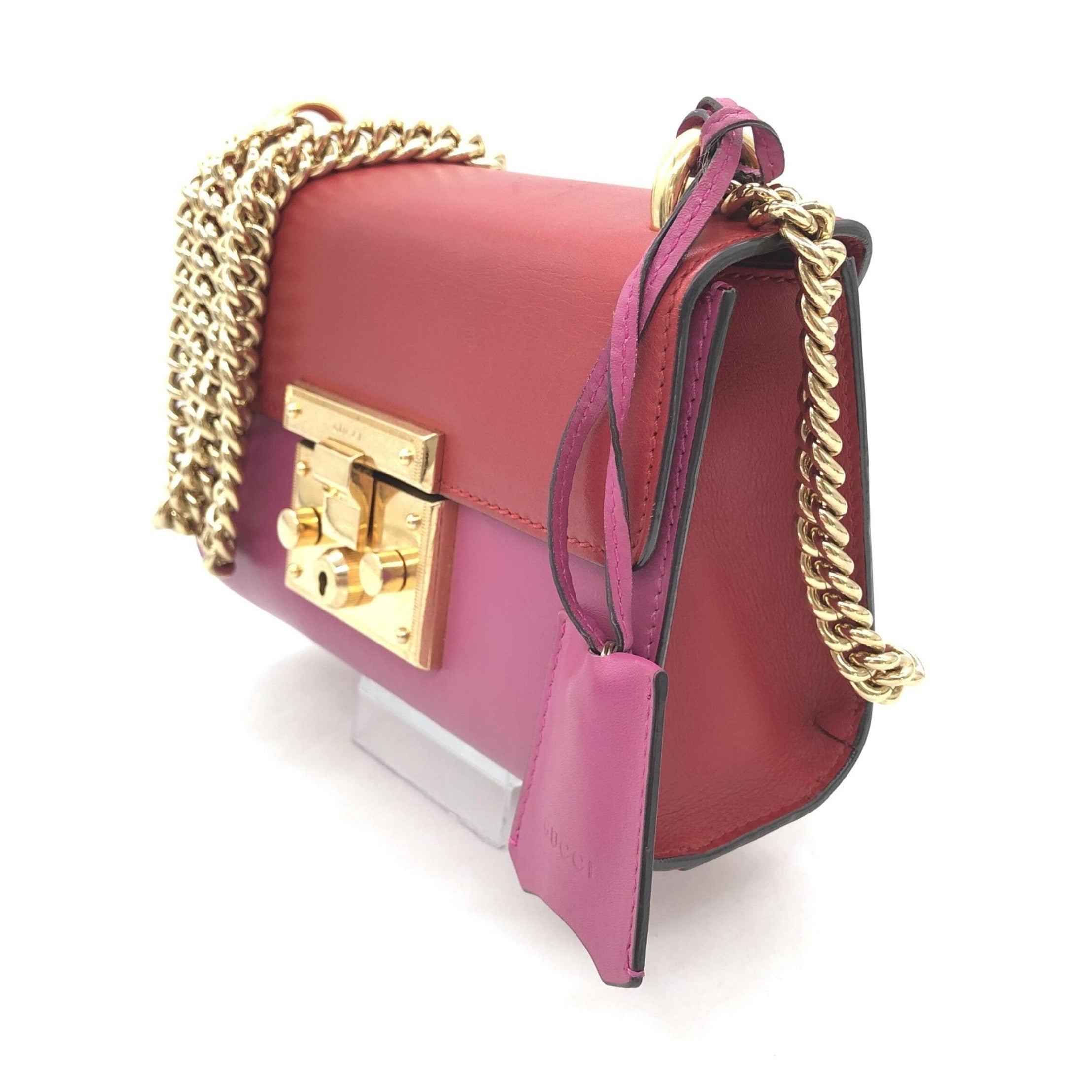 Gucci Padlock Crossbody Shoulder Bag In Pink