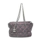 Chanel Paris-Byzance Chain Shoulder Bag Purple Nylon