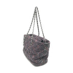Chanel Paris-Byzance Chain Shoulder Bag Purple Nylon